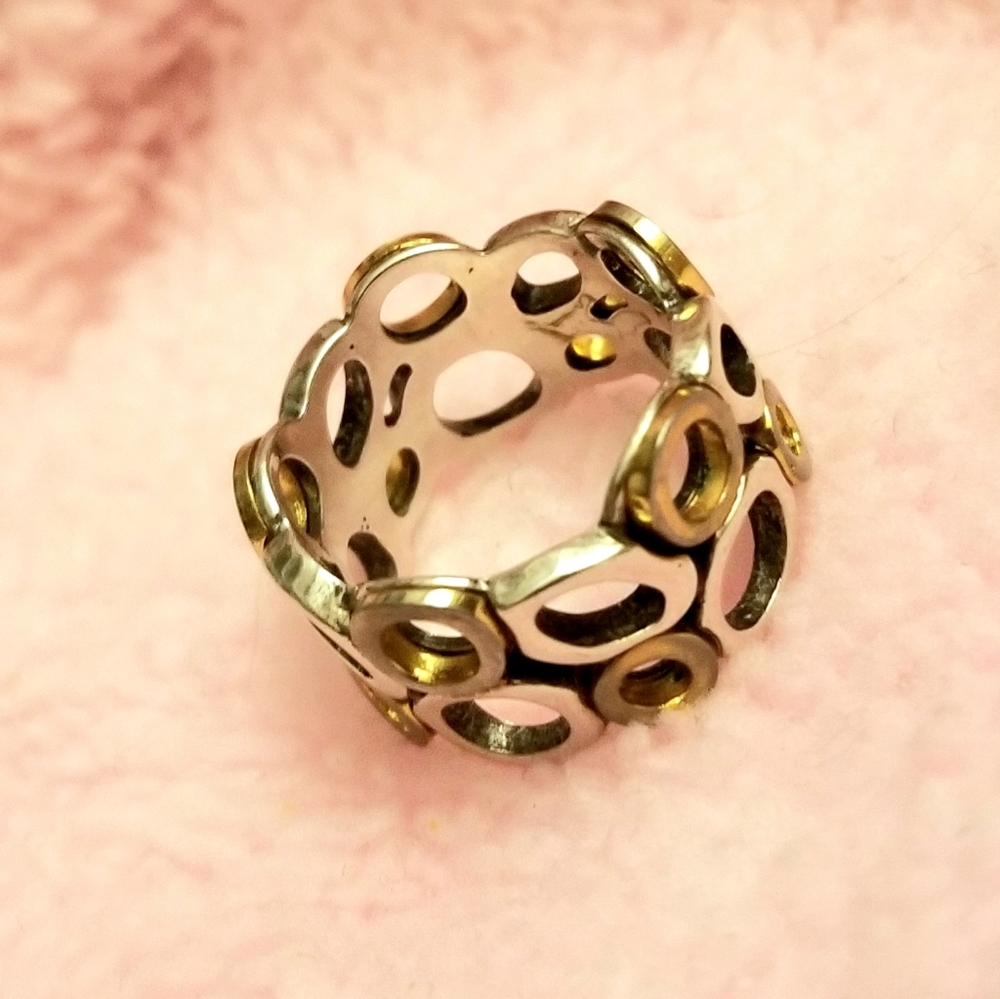 Sterling silver Boho ring.
